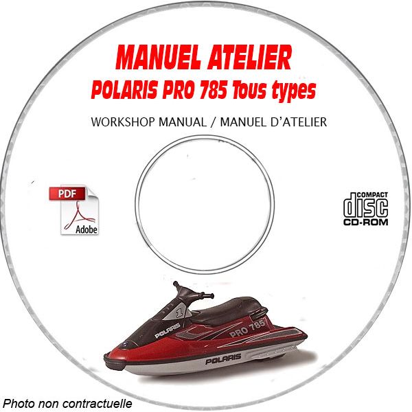 PRO 785 -03 Manuel Atelier CDROM POLARIS Anglais