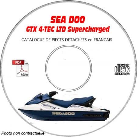 GTX 4-TEC LTD Supercharged 2003 Catalogue Pièces CDROM SEA-DOO FR