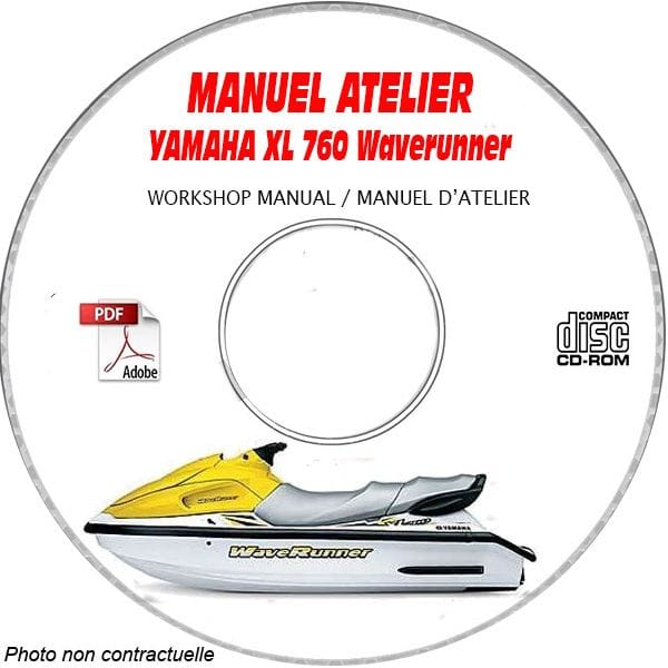 XL 760 WAVERUNNER -  Manuel Atelier CDROM YAMAHA Anglais