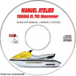 XL 760 WAVERUNNER -  Manuel Atelier CDROM YAMAHA Anglais