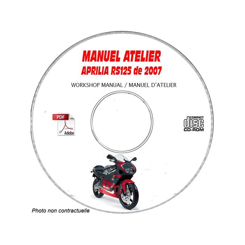 revue technique APRILIA RS125 Euro 3 de 2007 Manuel d'Atelier
