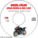 MANUEL D'ATELIER RSV 1000 2002 à  2005