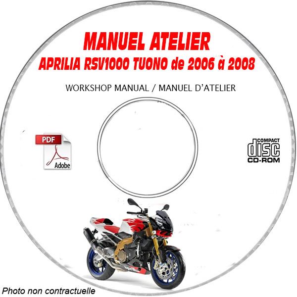 MANUEL D'ATELIER RSV 1000 TUONO + R-FACTORY 2006