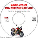MANUEL D'ATELIER RSV 1000 TUONO + R-FACTORY 2006