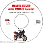 Pegaso 650 05- Manuel Atelier CDROM APRILIA Anglais