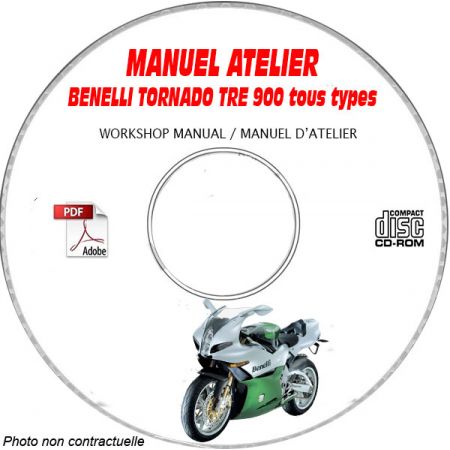 TORNADO TRE 900 -10 Manuel Atelier CDROM BENELLI Anglais