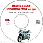 TORNADO TRE 900 -10 Manuel Atelier CDROM BENELLI Anglais