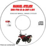 F700 GS 07-11 -  Manuel Atelier CDROM BMW FR