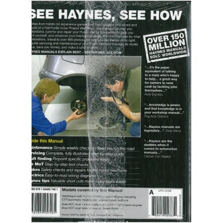 PUNTO 03-07  Revue Technique Haynes FIAT Anglais