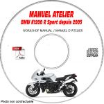 K1200R Sport 05-10 Manuel Atelier CDROM BMW