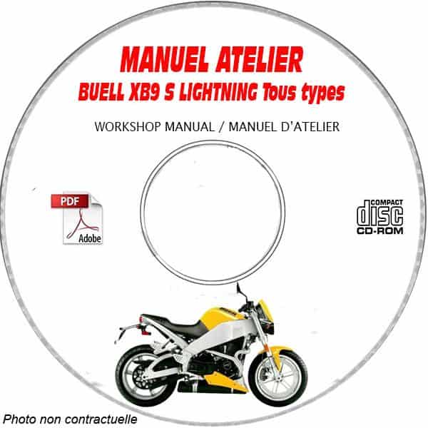 XB9S LIGHTNING - Manuel Atelier CDROM BUELL Anglais