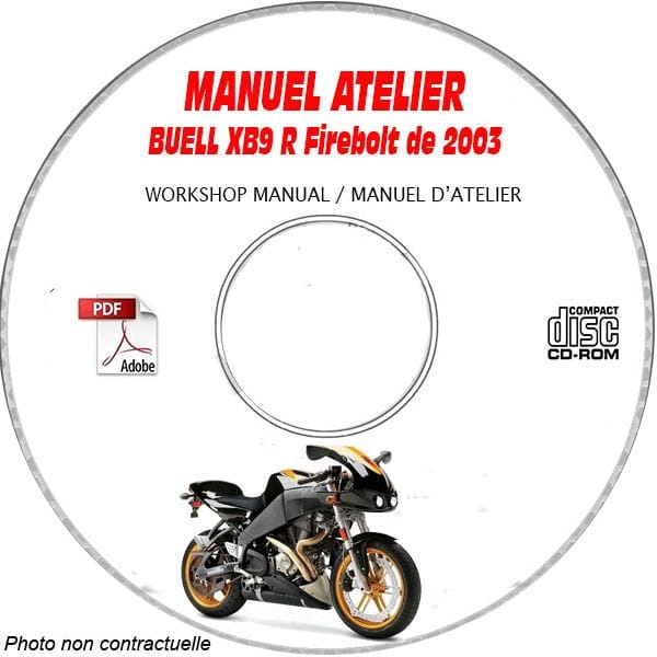 XB9R FIREBOLT2005 Manuel Atelier CDROM BUELL Anglais