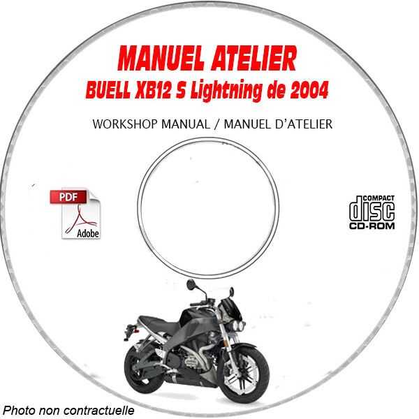 XB12 LIGHTNING 2004 Manuel Atelier CDROM BUELL Anglais