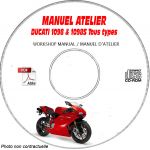 1098-1098S 2007 Manuel Atelier CDROM DUCATI Anglais