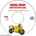 748RS 2000 Manuel Atelier CDROM DUCATI Anglais italien