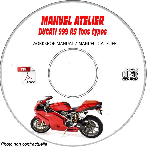 999RS 2004 Manuel Atelier CDROM DUCATI Anglais italien