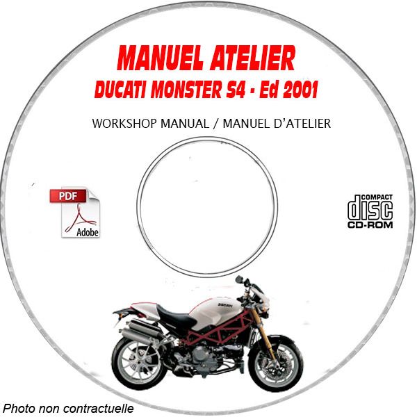 MONSTER S4 2001 Manuel Atelier CDROM DUCATI FR Allemand