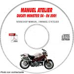 MONSTER S4 2001 Manuel Atelier CDROM DUCATI FR Allemand