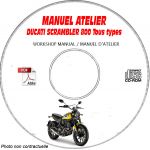 SCRAMBLER 800 - Manuel Atelier CDROM DUCATI Anglais