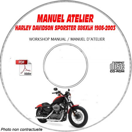 SPORTSTER 883 -94  Manuel Atelier CDROM HARLEY-DAVISDON FR