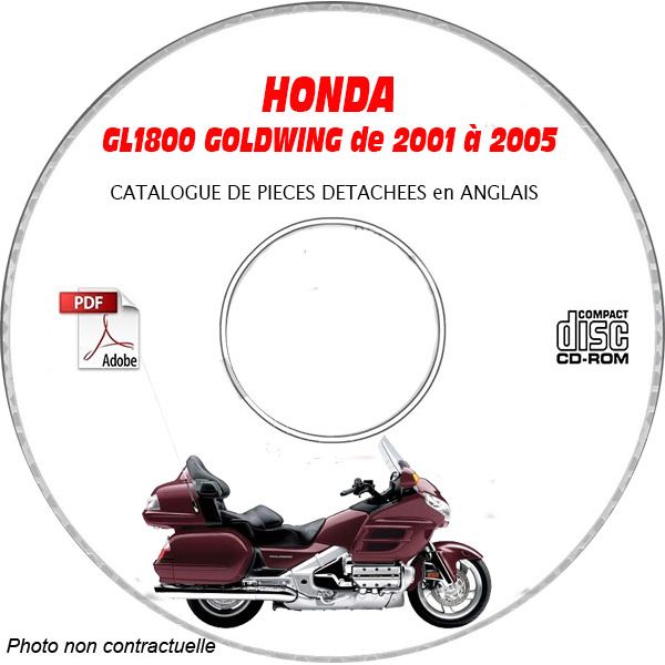GL1800 GOLDWING 01-05 Catalogue Pièces CDROM HONDA anglais