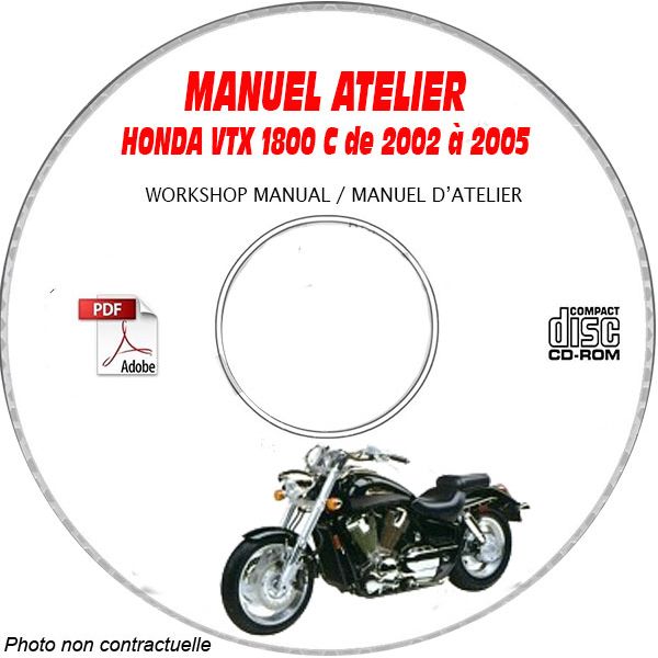 VTX 1800C 02-05 Manuel Atelier CDROM HONDA Anglais