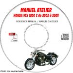 VTX 1800C 02-05 Manuel Atelier CDROM HONDA Anglais