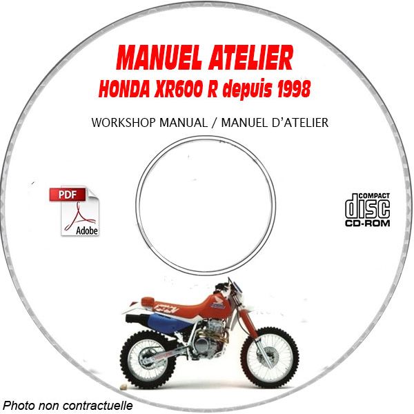 XR 600R 88-  Manuel Atelier CDROM HONDA FR
