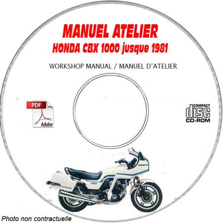 CBX 1000 -81 Manuel Atelier CDROM HONDA Anglais