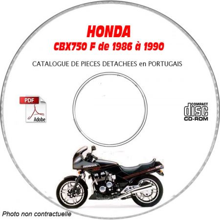 CBX 750F 86-90 Catalogue Pièces CDROM HONDA  Portugais