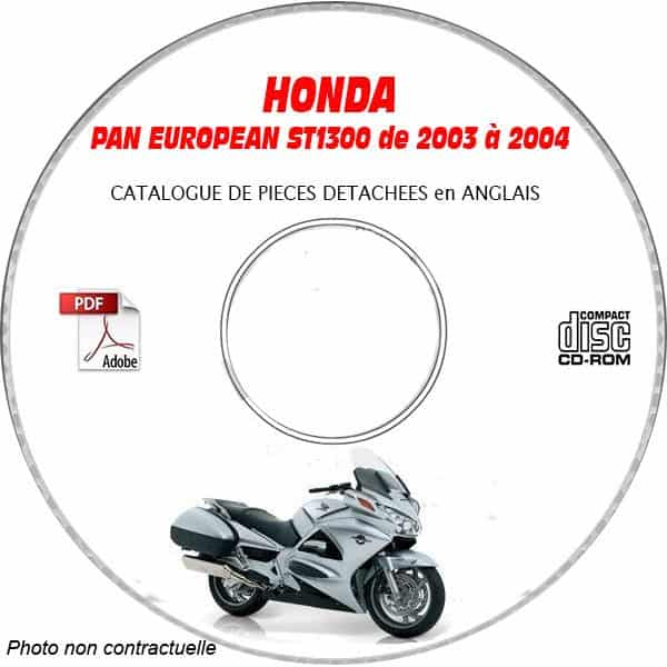 PAN EUROPEAN ST 1300 03-04 Catalogue Pièces CDROM HONDA  Anglais