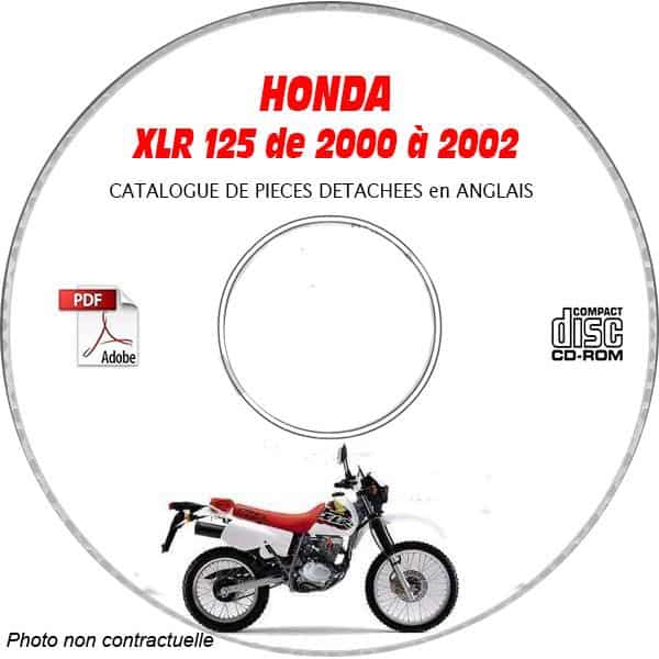 XLR 125 00-02 Catalogue Pièces CDROM HONDA  Anglais