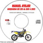 WR 250 01-03  Manuel Atelier CDROM HUSQVARNA