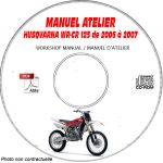 WR-CR 125 06-07 Manuel Atelier CDROM Husqvarna FR