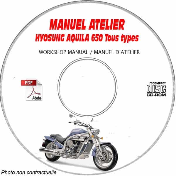 AQUILA 650 FI -08  Manuel Atelier CDROM HYOSUNG Anglais