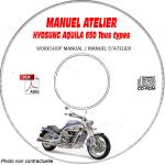 AQUILA 650 FI -08  Manuel Atelier CDROM HYOSUNG Anglais