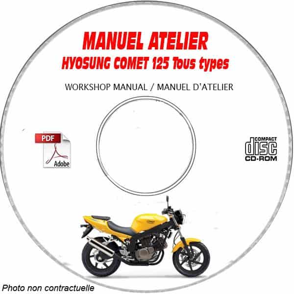 COMET 125 -02 Manuel Atelier CDROM HYOSUNG Anglais