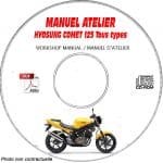 COMET 125 -02 Manuel Atelier CDROM HYOSUNG Anglais