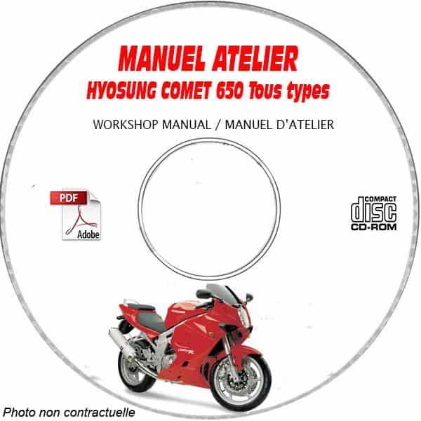 COMET 650 FI + S + R -08  Manuel Atelier CDROM HYOSUNG Anglais