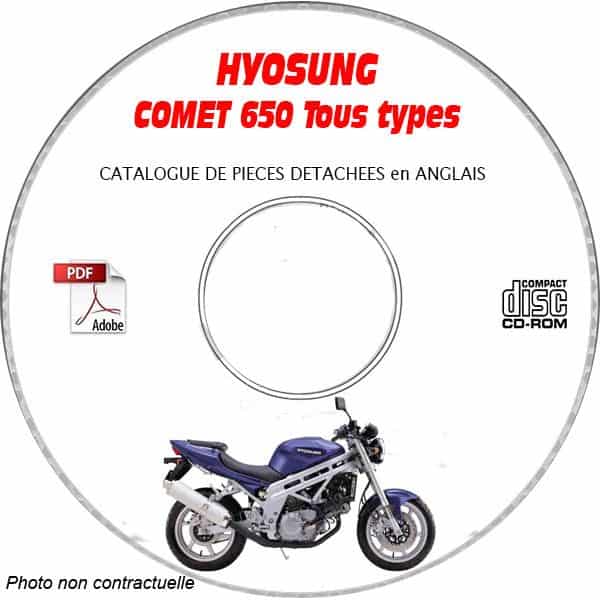 COMET 650 Catalogue Pièces CDROM HYOSUNG Anglais