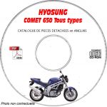 COMET 650 Catalogue Pièces CDROM HYOSUNG Anglais