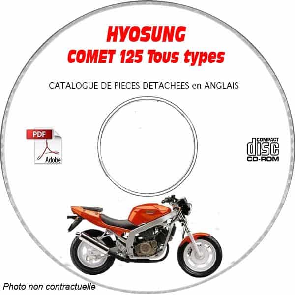 COMET 125 Catalogue Pièces CDROM HYOSUNG Anglais