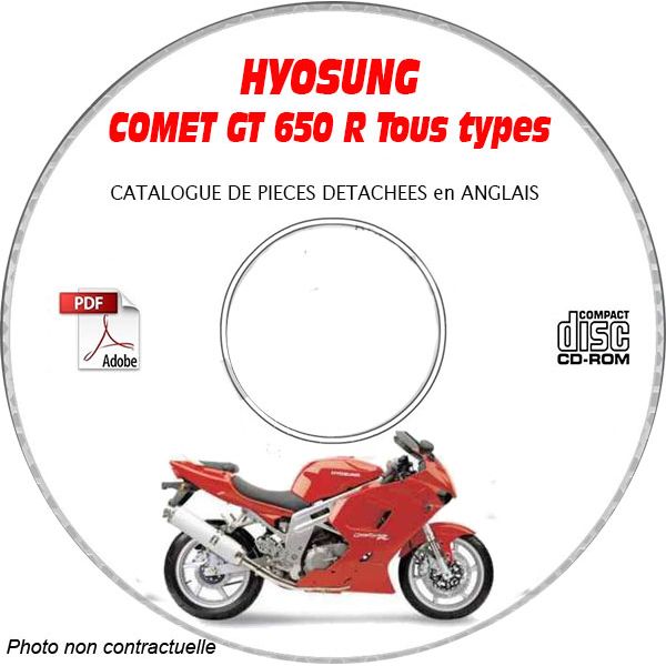 COMET 650 R Catalogue Pièces CDROM HYOSUNG Anglais