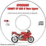 COMET 650 R Catalogue Pièces CDROM HYOSUNG Anglais