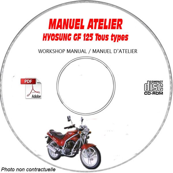 GF 125 -97  Manuel Atelier CDROM HYOSUNG Anglais