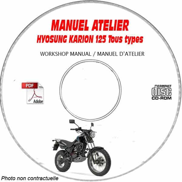 KARION 125 -02  Manuel Atelier CDROM HYOSUNG Anglais