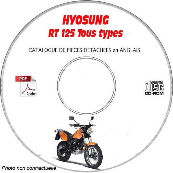 RT 125 -03 Catalogue Pièces CDROM HYOSUNG Anglais