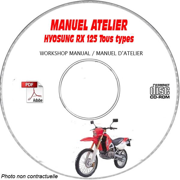 RX 125 -99 Manuel Atelier CDROM HYOSUNG Anglais