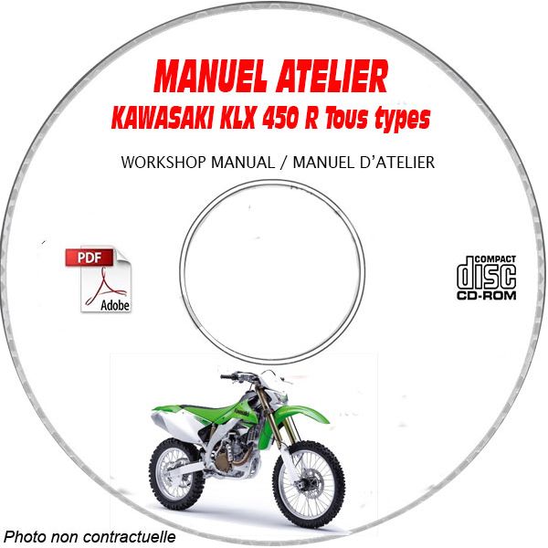 KLX 450R -07 Manuel Atelier CDROM KAWASAKI  FR