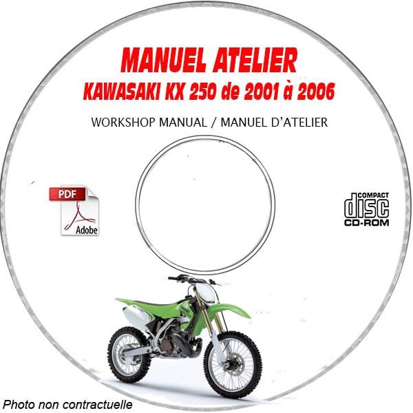 KX 250 06 Manuel Atelier CDROM KAWASAKI  FR
